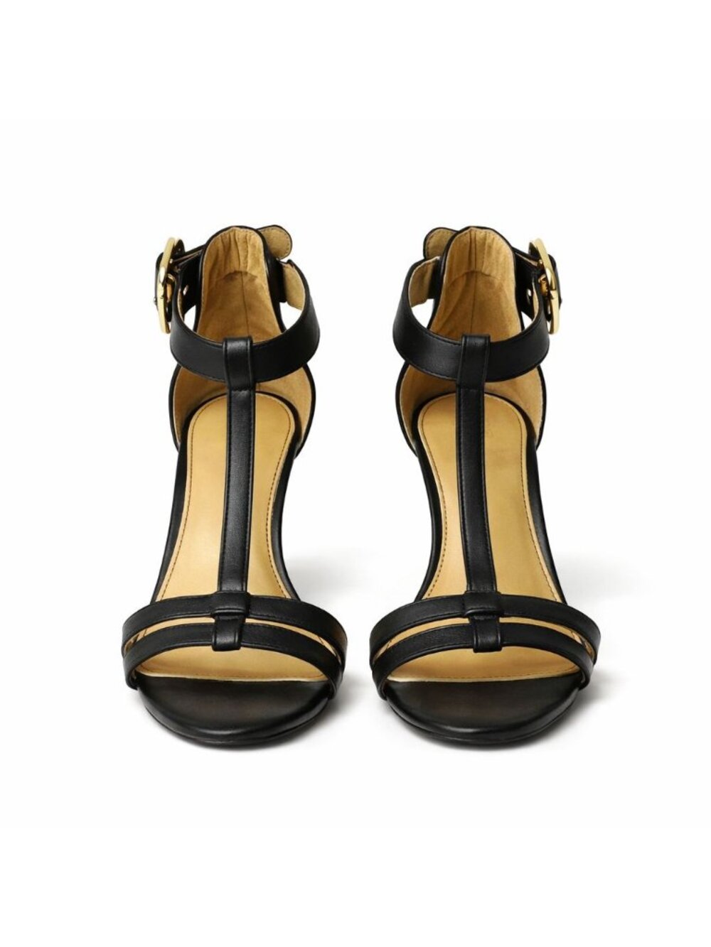 CATO Black Strappy Heels Size 8 Open Toe Ankle Strap Stiletto Sandals